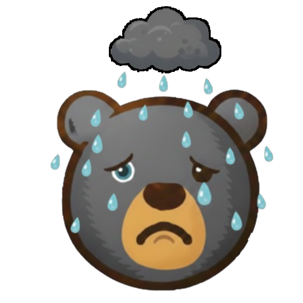 Depressed bear